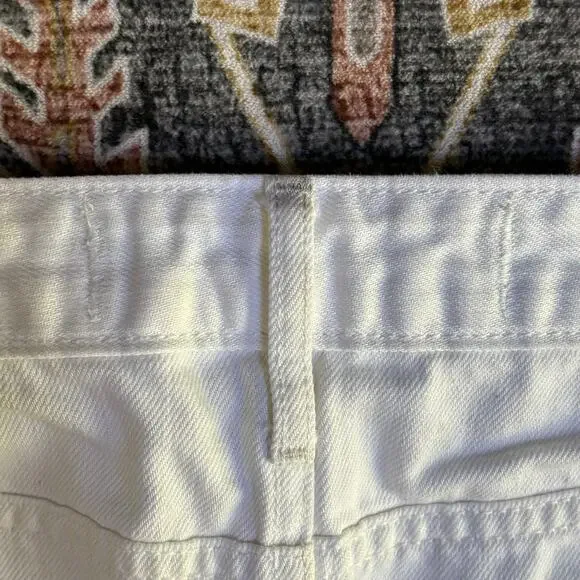 Abercrombie and Fitch Micro Mini White Denim Jean Skirt Early 2000s Y2k Size 6 - Picture 10 of 10